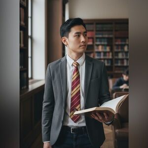 (Gryffindor) Striped Tie - Red and Gold